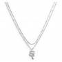 COLLANA DOPPIA CATENA SNAKE QUADRATA