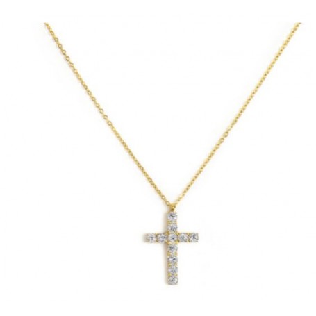 COLLANA CROCE PENDENTE 2,6CM