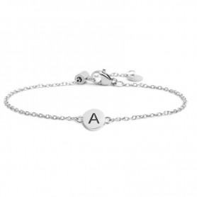 BRACCIALE CON LETTERA SMALTATA