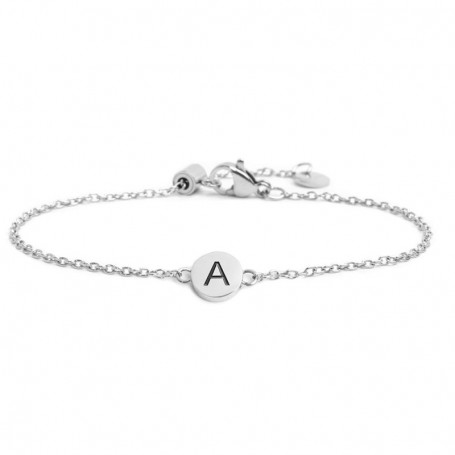 BRACCIALE CON LETTERA SMALTATA