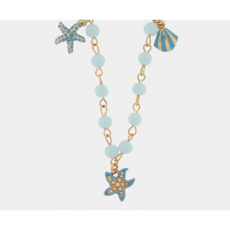 COLLANA IN METALLO CON STELLE MARINE