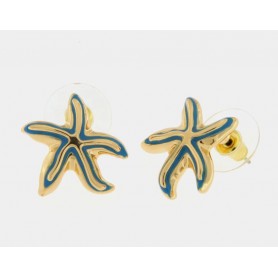 ORECCHINI IN METALLO CON STELLA MARINA