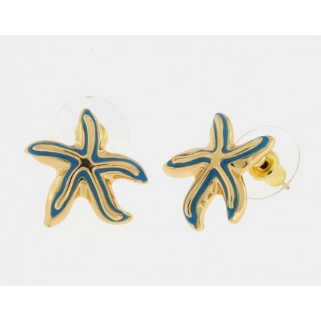 ORECCHINI IN METALLO CON STELLA MARINA