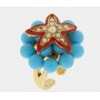 ANELLO IN METALLO CON SFERE TURCHESI