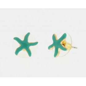 ORECCHINI IN METALLO CON STELLA MARINA