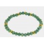 BRACCIALE IN METALLO CON SFERE VERDE