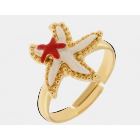 ANELLO IN METALLO CON STELLA MARINA