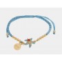 BRACCIALE IN METALLO CORDINO AZZURRO
