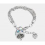 BRACCIALE IN METALLO CAMPANA PENDENTE