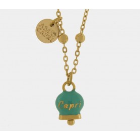 COLLANA IN ACCIAIO CON CAMPANELLA