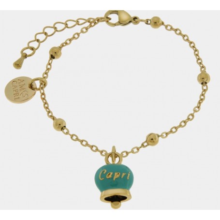 BRACCIALE IN ACCIAIO CON CAMPANELLA