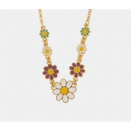 COLLANA IN METALLO CON MARGHERITE
