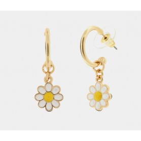 ORECCHINI IN METALLO CON MARGHERITE