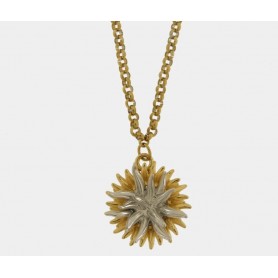 COLLANA IN METALLO CON RICCIO DI MARE