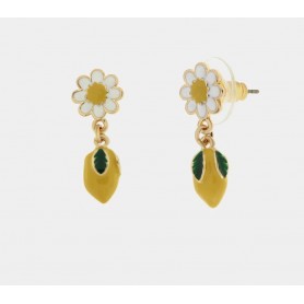 ORECCHINI IN METALLO CON LIMONI