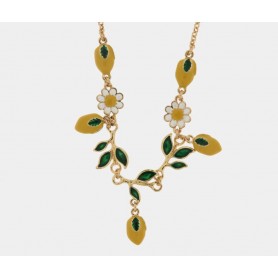 COLLANA IN METALLO CON LIMONI