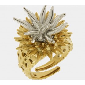 ANELLO IN METALLO CON RICCIO DI MARE