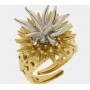 ANELLO IN METALLO CON RICCIO DI MARE