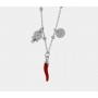 COLLANA IN METALLO CON CORNO
