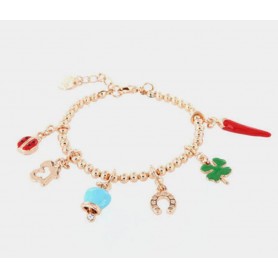BRACCIALE IN METALLO CON CORNO