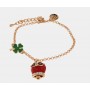 BRACCIALE IN METALLO CON QUADRIFOGLIO