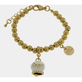 BRACCIALE IN ACCIAIO CON CAMPANELLA