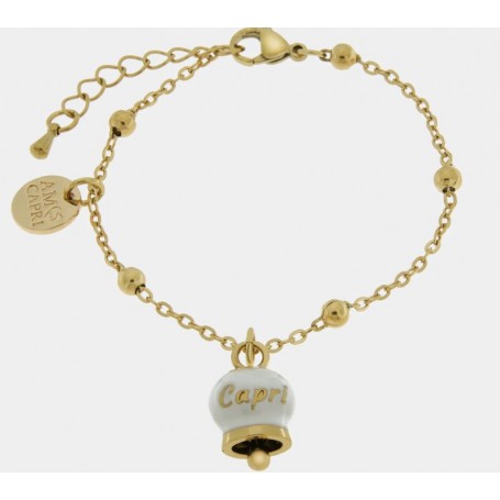 BRACCIALE IN ACCIAIO CON CAMPANELLA