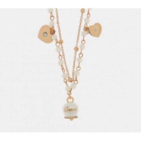 COLLANA IN METALLO MULTIFILO CON PIETRE