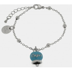 BRACCIALE IN ACCIAIO CON CAMPANELLA