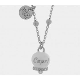 COLLANA IN ACCIAIO CON CAMPANELLA