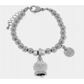 BRACCIALE IN ACCIAIO CON CAMPANELLA