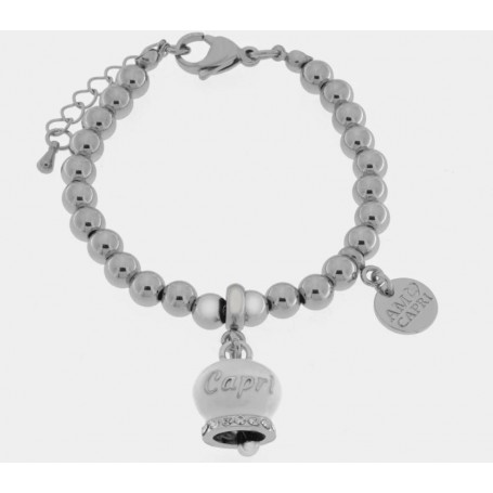 BRACCIALE IN ACCIAIO CON CAMPANELLA