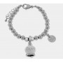 BRACCIALE IN ACCIAIO CON CAMPANELLA