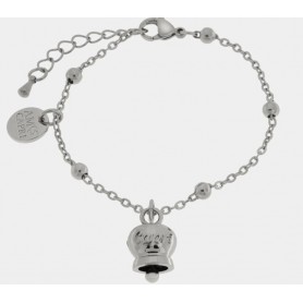 BRACCIALE IN ACCIAIO CON CAMPANELLA