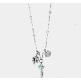 COLLANA IN METALLO CON CORNO