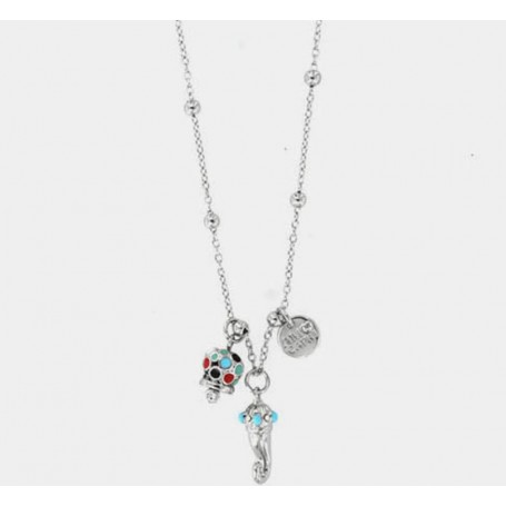 COLLANA IN METALLO CON CORNO