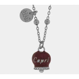 COLLANA IN ACCIAIO CON CAMPANELLA