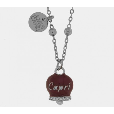 COLLANA IN ACCIAIO CON CAMPANELLA