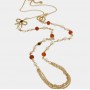 COLLANA IN METALLO CON FIOCCO