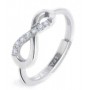 ANELLO INFINITO CON ZIRCONI BIANCHI
