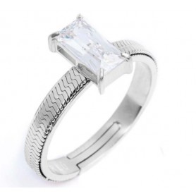 ANELLO CON ZIRCONE BAGUETTE