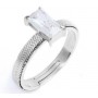 ANELLO CON ZIRCONE BAGUETTE