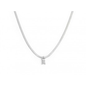 COLLANA CATENA SNAKE CON ZIRCONE