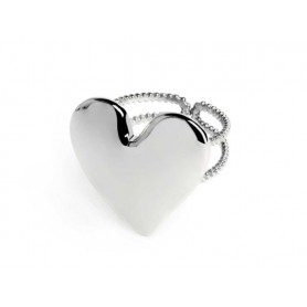 ANELLO DOPPIA FASCIA CON CUORE