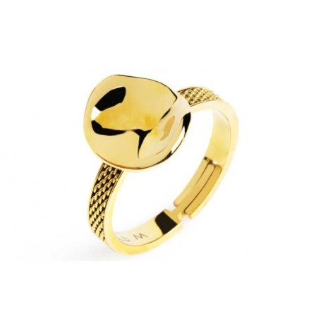 ANELLO CON BOTTONE MARTELLATO