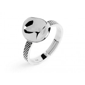 ANELLO CON BOTTONE MARTELLATO