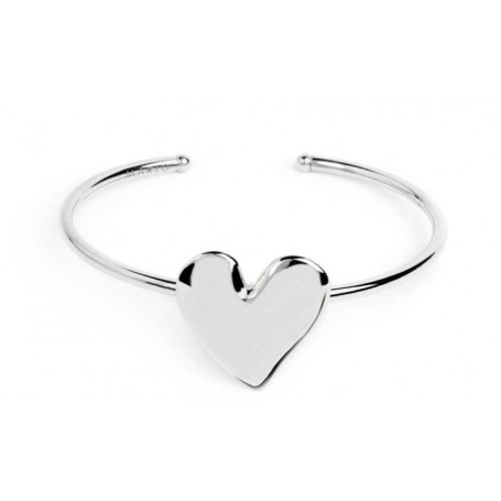 BRACCIALE RIGIDO CON CUORE IRREGOLARE