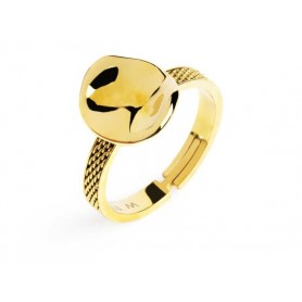 ANELLO CON BOTTONE MARTELLATO