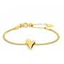 BRACCIALE CATENA MESH CON CUORE