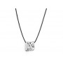 COLLANA CORDINO CON PENDENTE QUADRATO